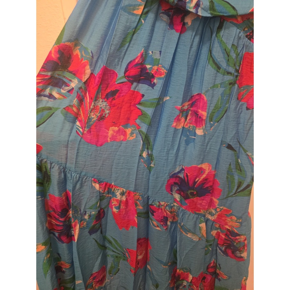 Taylor Asymmetrical Drop‑Waist Maxi Dress Floral Garden Wedding Guest Salsa 12 - Picture 6 of 9